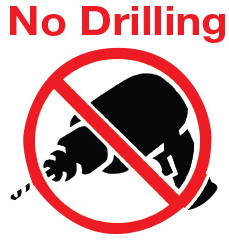 no drilling necessary icon